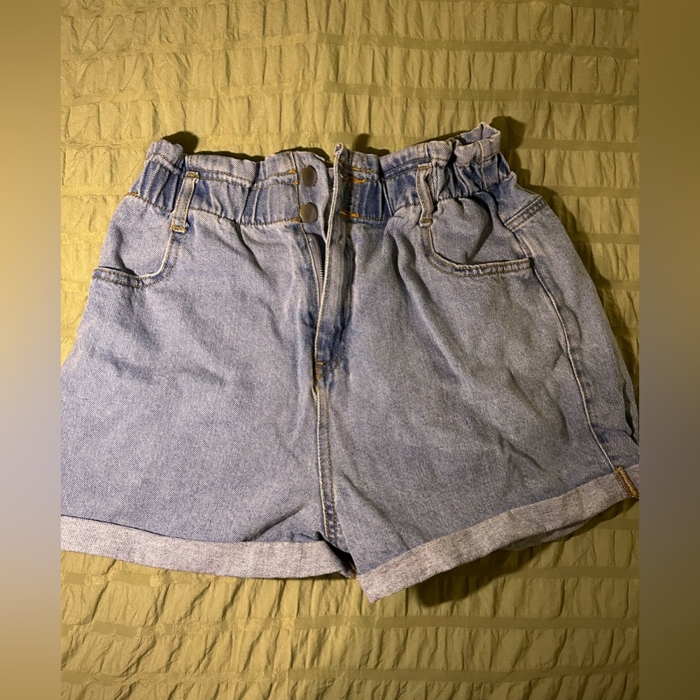 Paper bag Jean shorts worn once size medium
